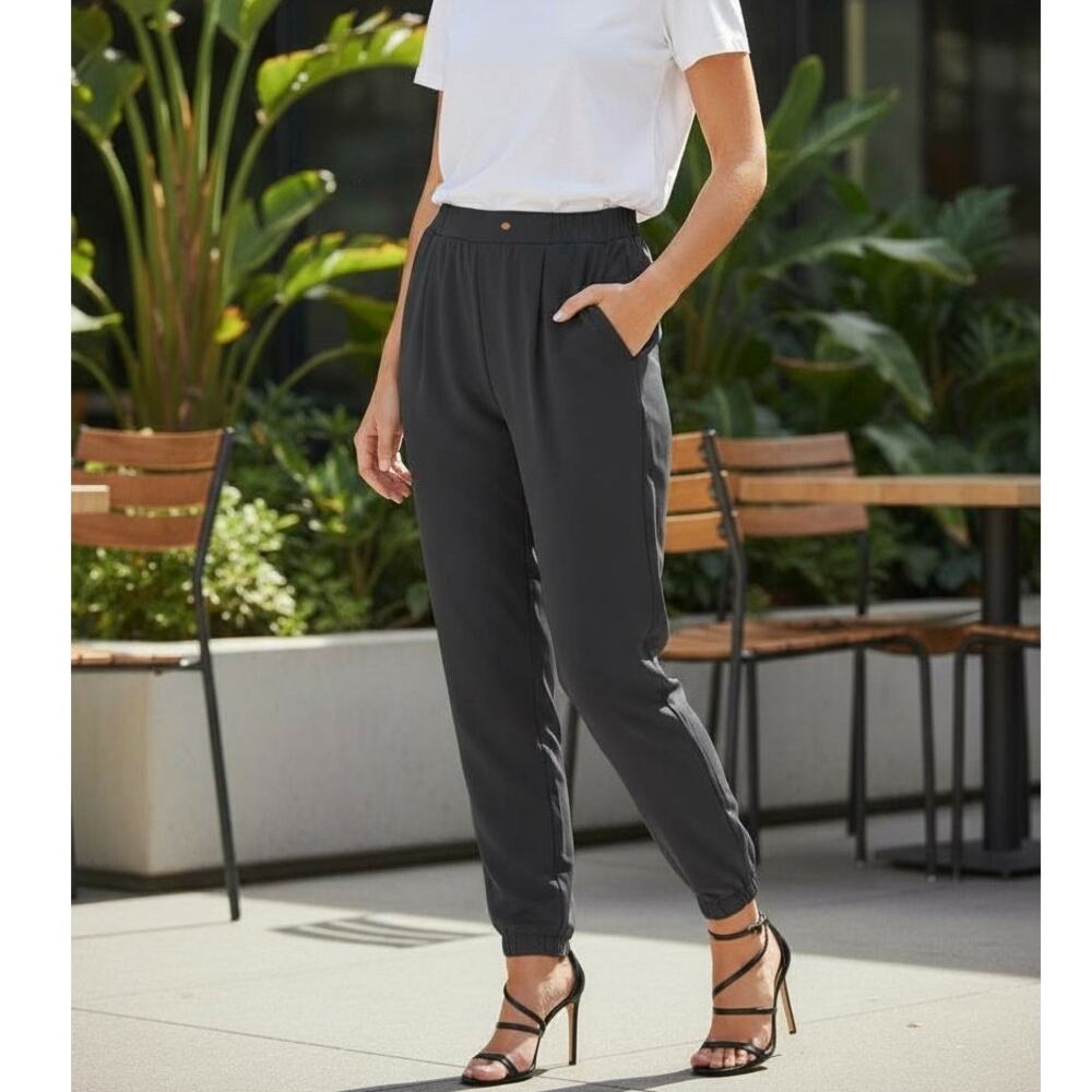 Women's Ankle Jogger Pants - Black